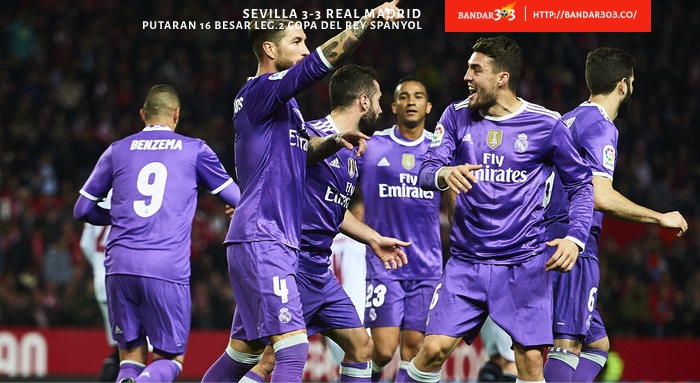 Sergio Ramos Karim Benzema Real Madrid Sevilla 3-3